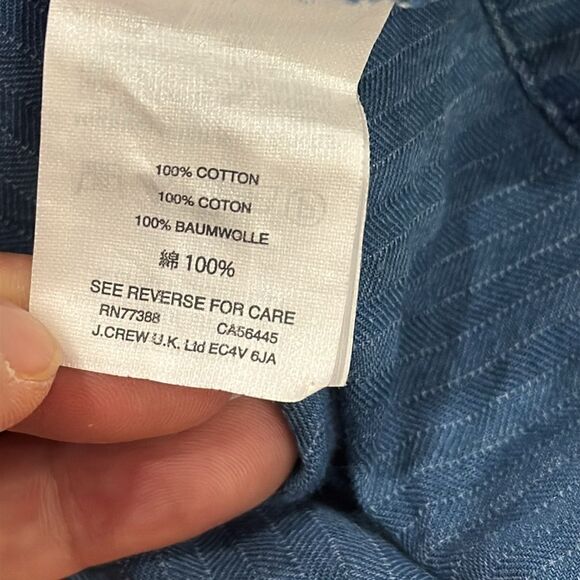 J.Crew denim swing top in Spanish indigo size XXS - Picture 7 of 11